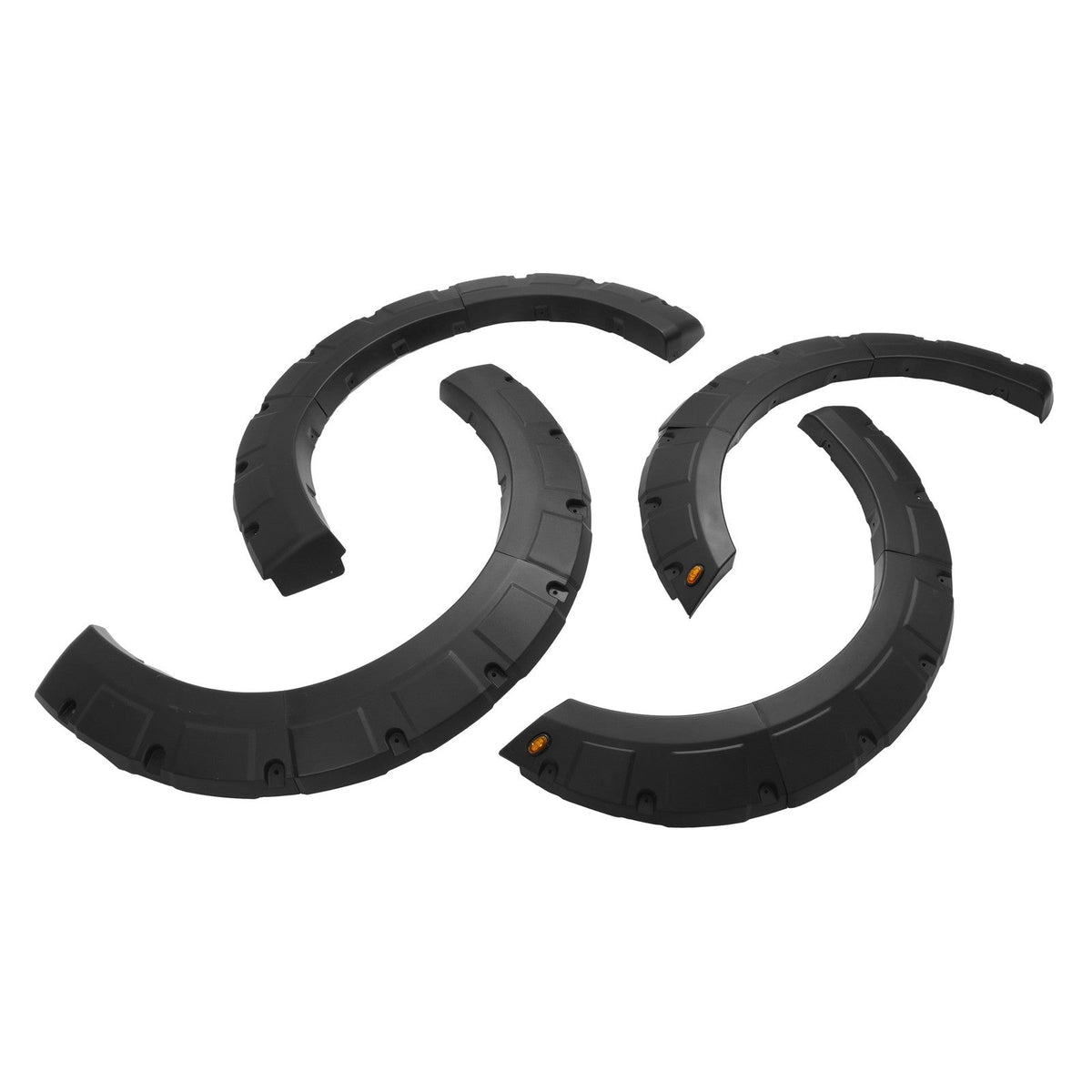 Pocket Rivet Fender Flares Kit Textured For 2018-2020 Ford F150 F-150 Plastic