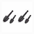 4Pcs 1/4"Hex Shank Keyless Drill Chuck Adapter Bit Change Converter Driver Black