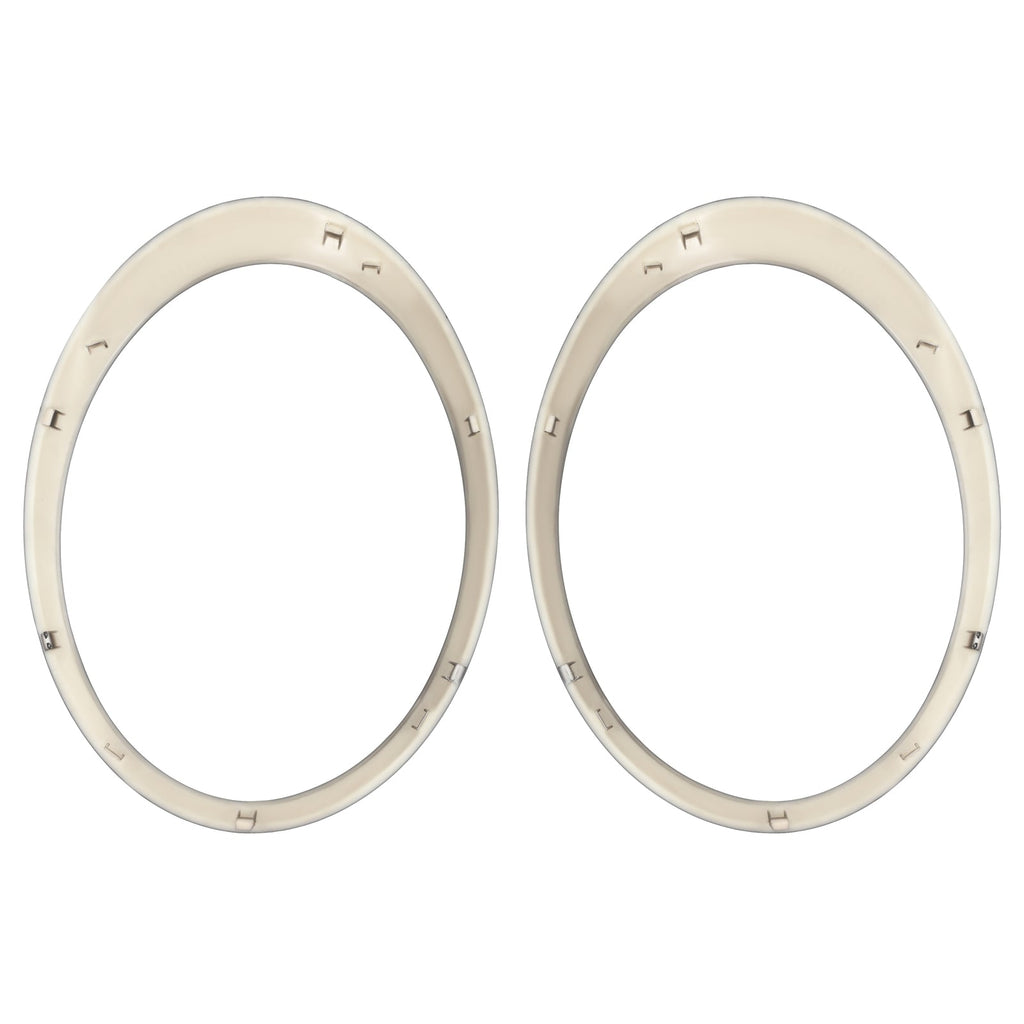 Black Headlight Trims Ring Bezels Cover Pair For Mini Cooper R55 R56 2007-2015