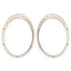 Black Headlight Trims Ring Bezels Cover Pair For Mini Cooper R55 R56 2007-2015