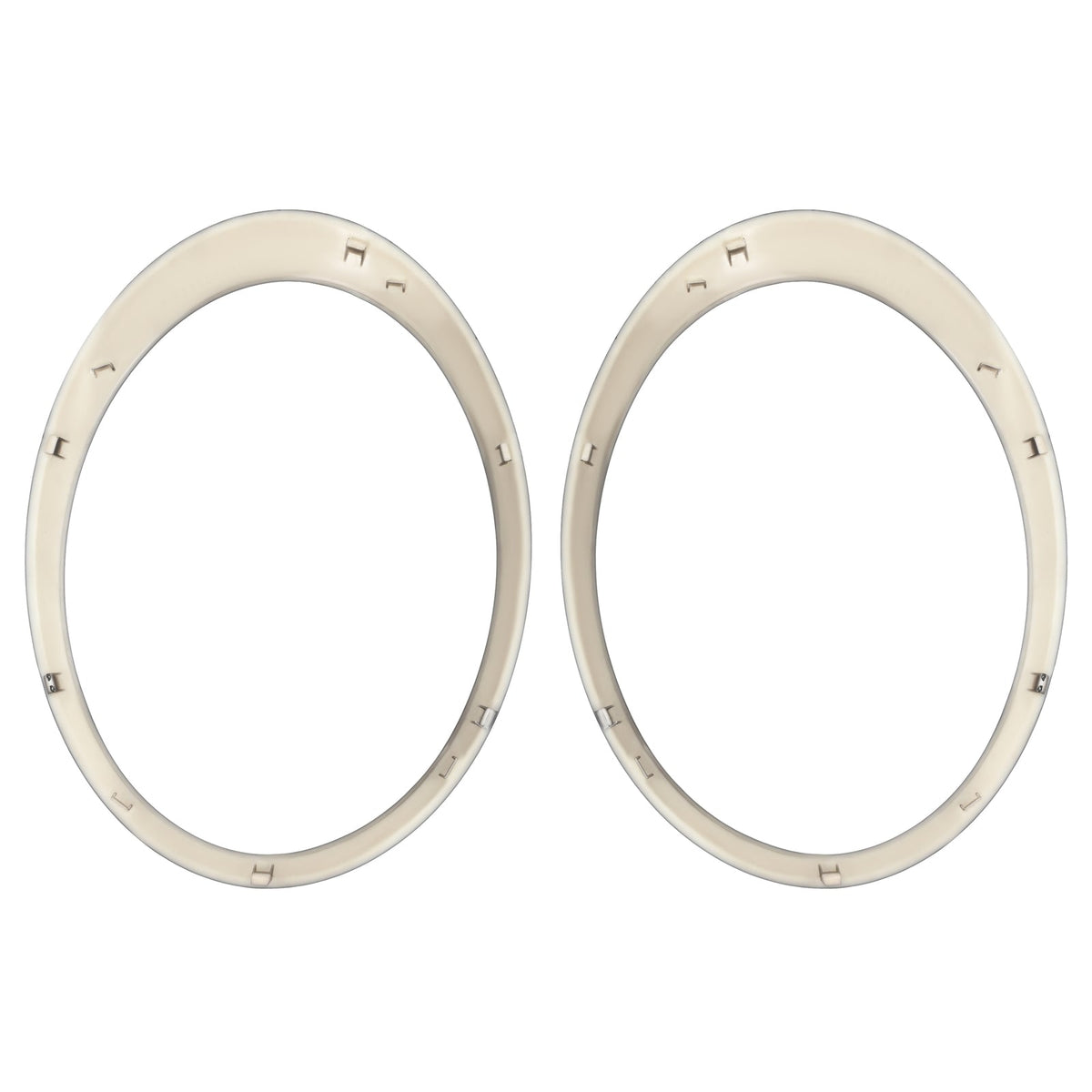 Black Headlight Trims Ring Bezels Cover Pair For Mini Cooper R55 R56 2007-2015
