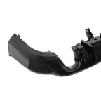 Rear Bumper Diffuser Dual Exhaust For Dodge Durango 2011-2025 Glossy Black