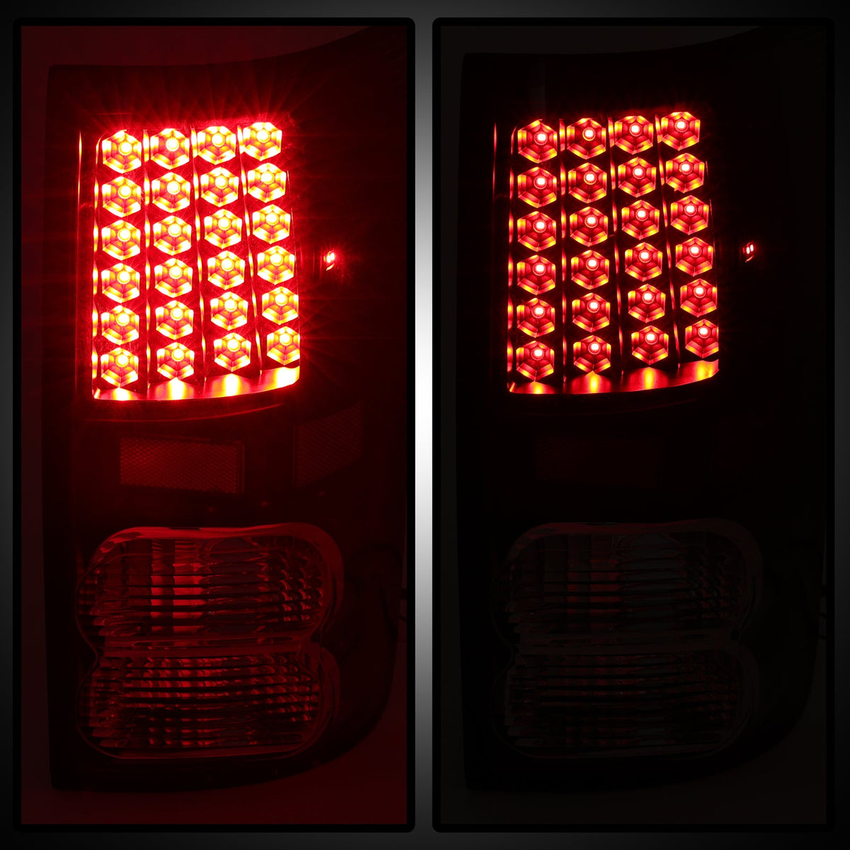 For Toyota Tundra 2007-2013 Full LED Tail Lights Lamps Left+Right Pair Set Black
