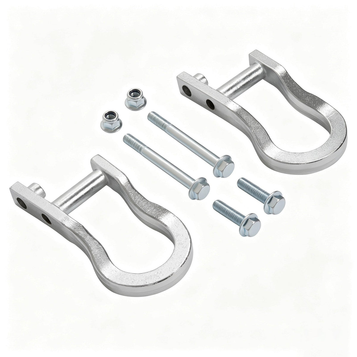 2Pcs Chrome Tow Hooks #84072462 For Chevrolet GMC Silverado Sierra 1500 2007-19