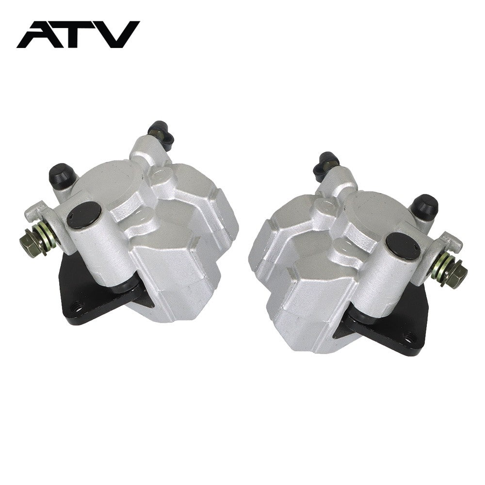 Front Brake Calipers & Brake Rotors For Yamaha Grizzly 350 400 450 YFM 2007-2014