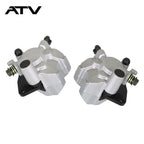 Front Brake Calipers & Brake Rotors For Yamaha Grizzly 350 400 450 YFM 2007-2014