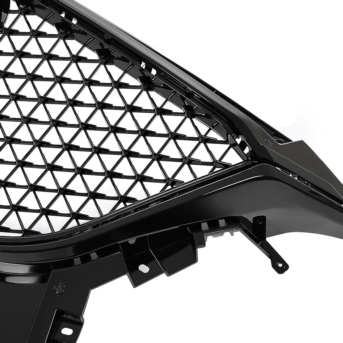 For Mazda 3 Axela 2014-2016 15 Honeycomb Upper Grille Bumper Assembly Set Black