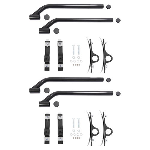 (2 Pack) For Semi Truck Powder Coated Steel Poly Fender Mounting Kit