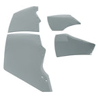 Fit Chevy Chevelle Malibu 2Door 1970-72 Quarter Side Door Window Glass Dark 4Pcs