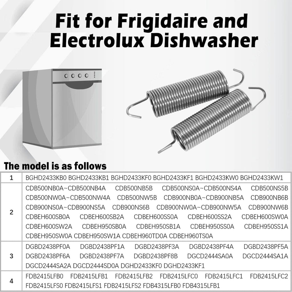154579101 Dishwasher Door Friction Spring for Frigidaire & Electrolux Dishwasher
