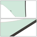 Fits Dodge Durango 11-23 /Jeep Grand Cherokee 11-21 Driver LH Door Window Glass