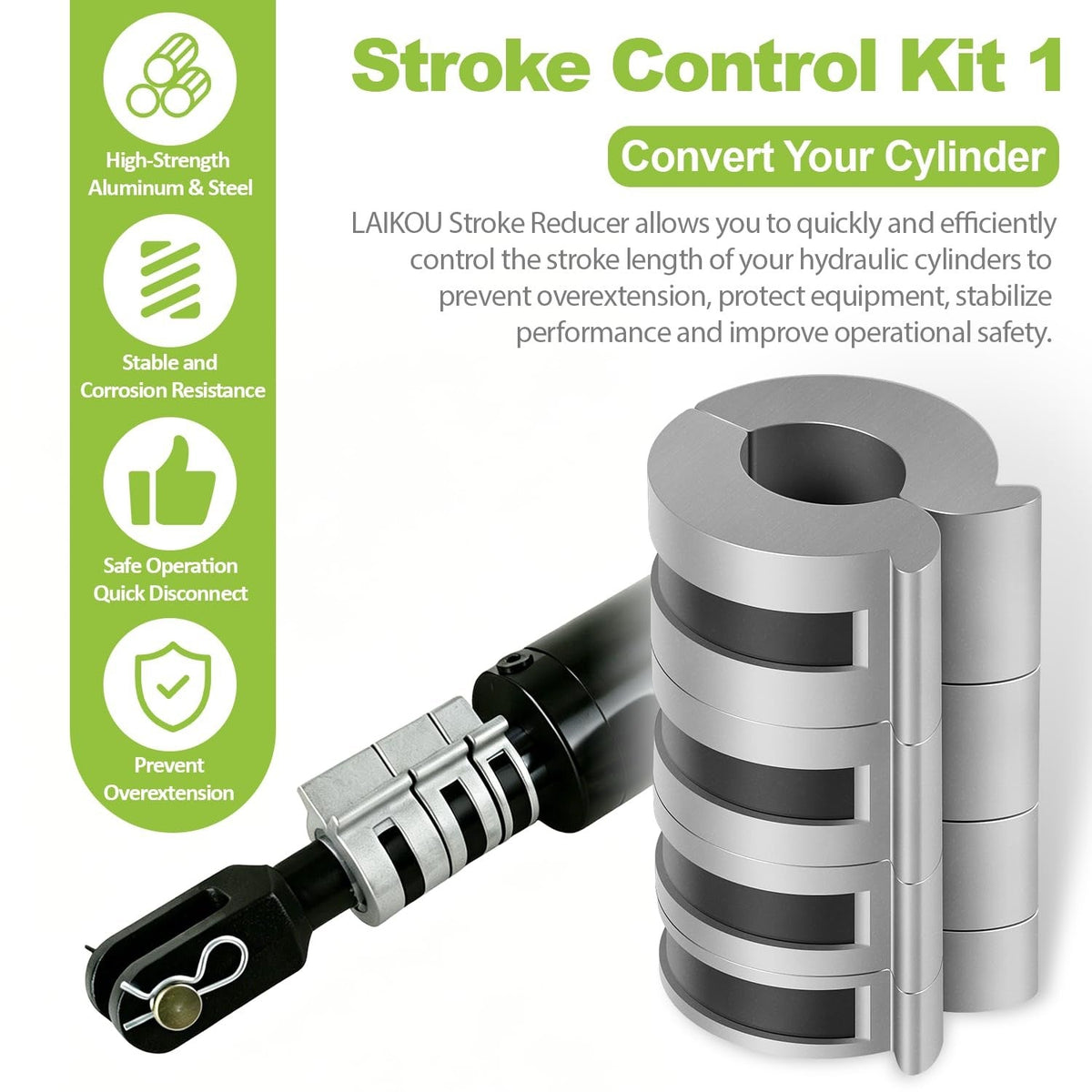 Hydraulic Stroke Control Kit Control Blocks 1-1/8", 1-1/4", 1-3/8" and 1-1/2"