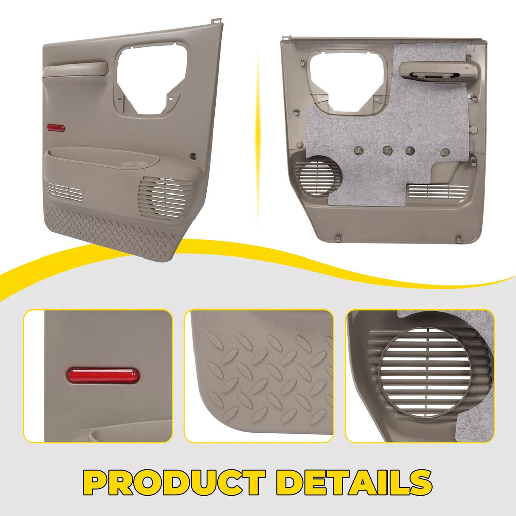 For GMC Topkick/ Chevrolet Kodiak Front Driver Interior Door Trim Panel Neutral