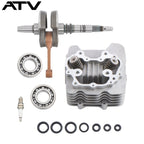 Crankshaft Cylinder Head Engine Rebuild Kit For Honda ATV Recon TRX250 2008-2014