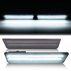 White/Smoke Rear Bumper LED Side Marker Lights For Dodge Charger 2011-2014 Pair