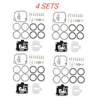 4Set Carburetor Carb Rebuild Repair Kit for Yamaha F50-T50 hp 4 Stroke 2001-2004