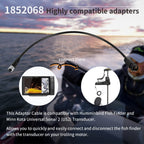 1852068 7-Pin Adapter Cable for Humminbird Fish Finder, Minn Kota US2 Transducer