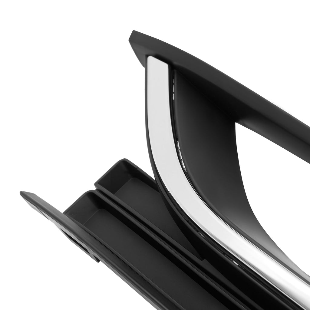 Bumper Fog Light Bezel Cover Frame Trim For VW Passat 2012 13 14 2015 Black Pair