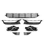 For VW Passat 2012-2015 Front Bumper Fog Lights Corner Lamp & Lower Grille 7PC