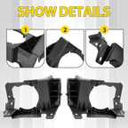 For Ram 1500 2019- 2024 Driver Passenger Fog Light Lamp Bracket Kit 68403915AA