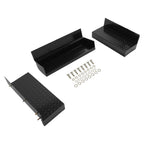 For Enclosed Utility Body 83" Rear Step Bumper Black Universal Screw-On
