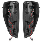 Black For 2004-2012 Chevy Colorado GMC Canyon LED Tube Tail Lights Brake Lamps