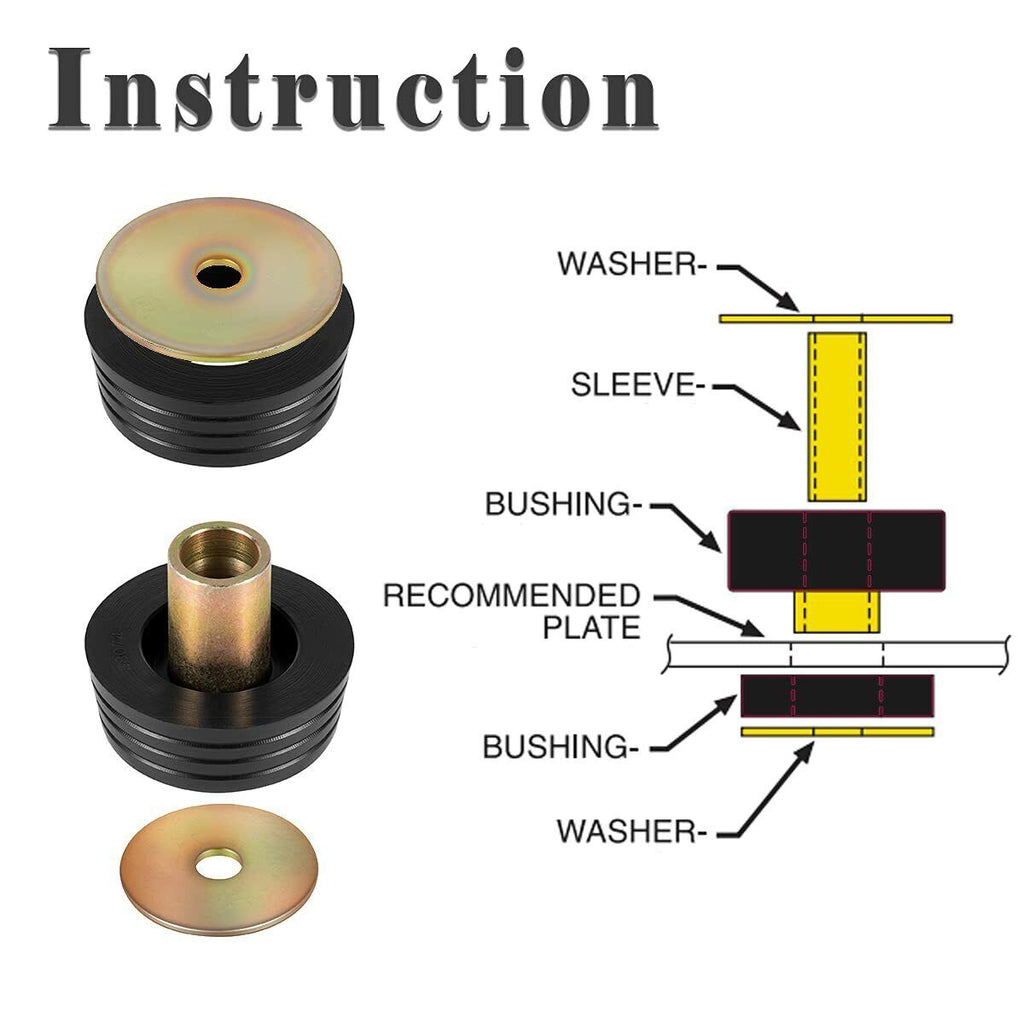 7-132-BL Body Mount Bushing Kit for 1978-1988 Regal Malibu Grand Prix Cutlass