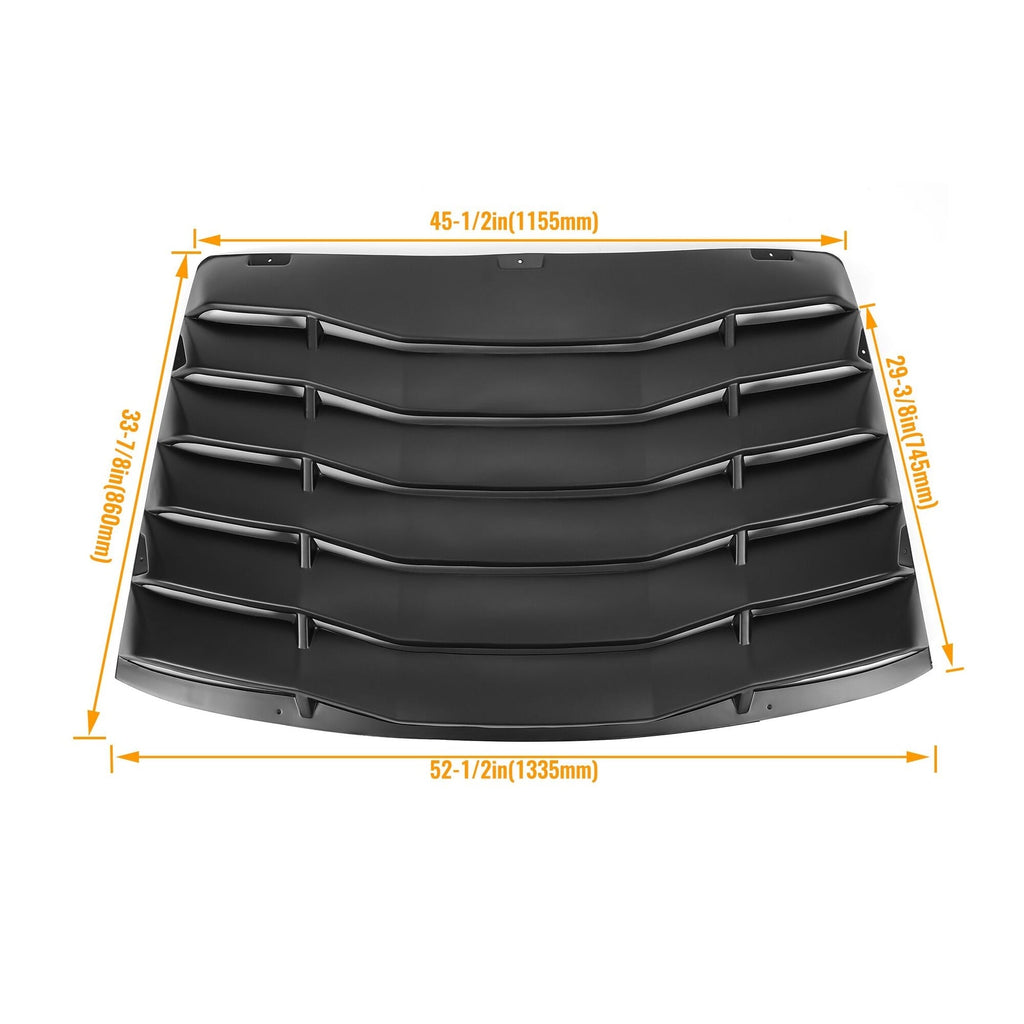 For Ford Mustang 1999-2004 Sun Shade Cover Rear Window Louver Black ABS NEW