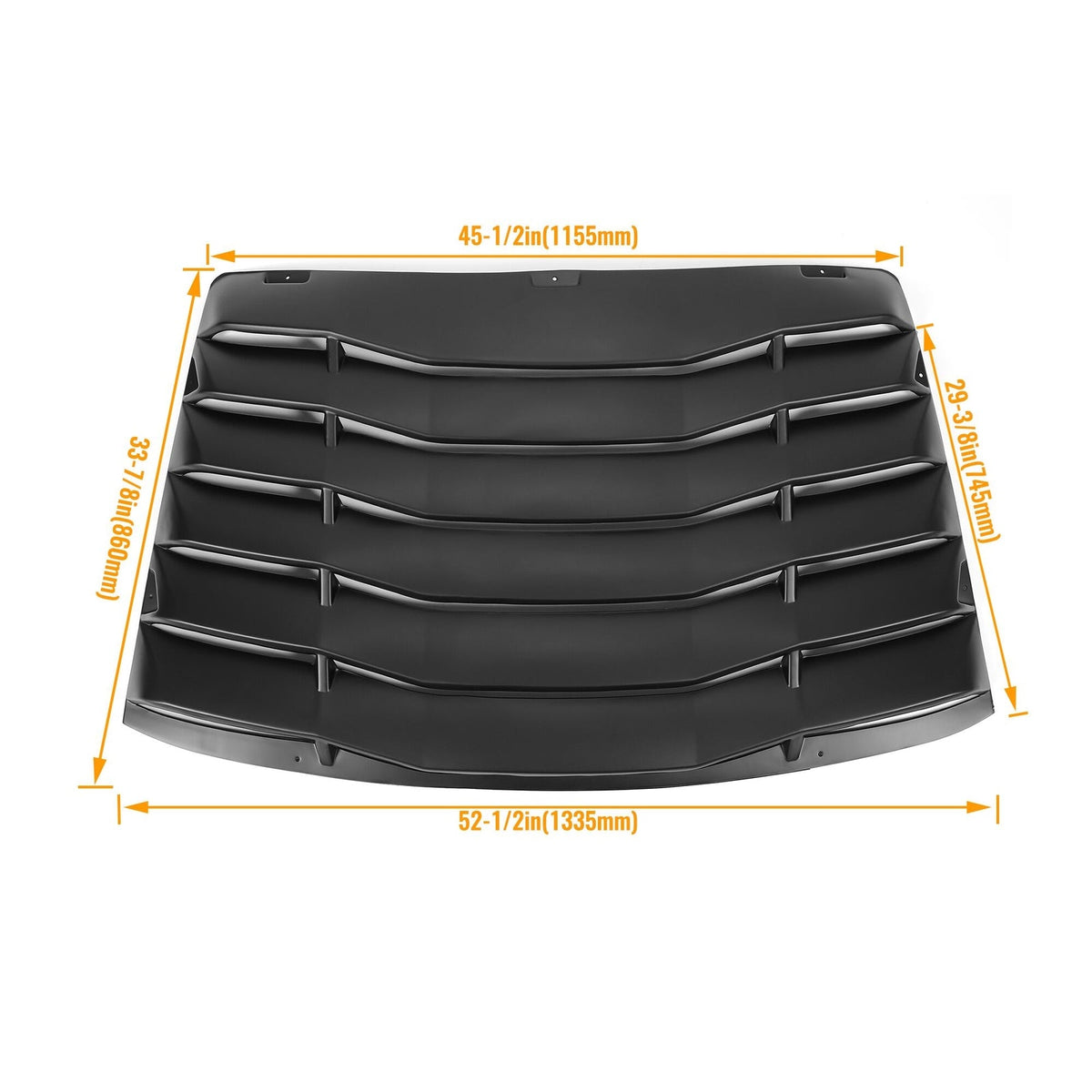 For Ford Mustang 1999-2004 Sun Shade Cover Rear Window Louver Black ABS NEW