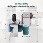 W10238100 20W 60Hz AC120V Refrigerator Water Inlet Valve Fit For Whirlpool