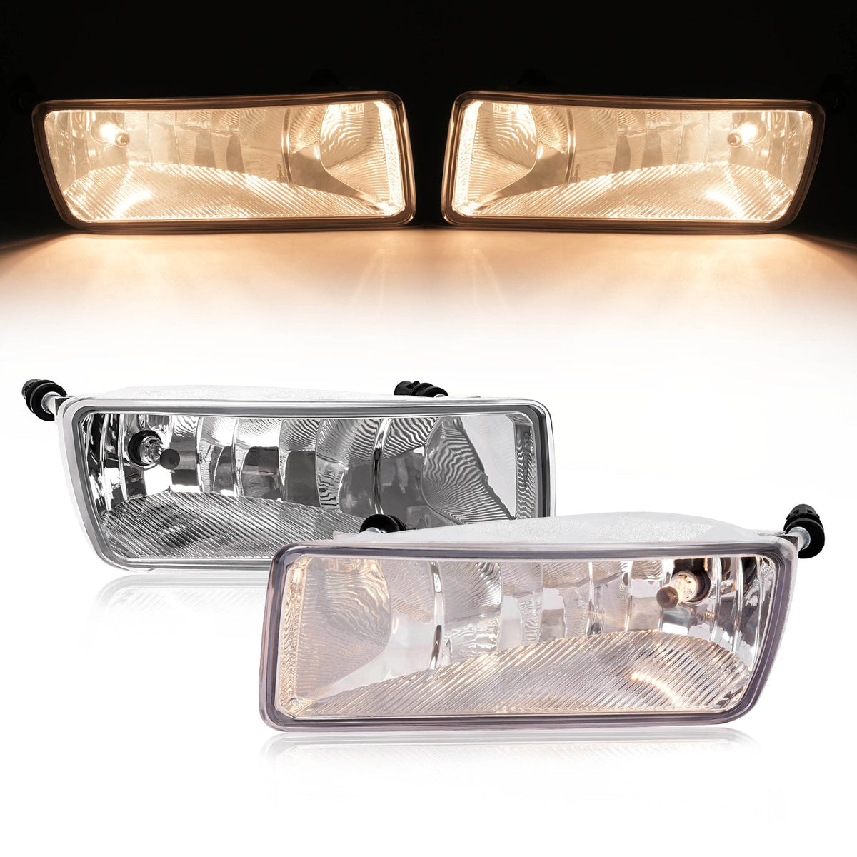 Fog Lights Lamps w/Bulbs+Wiring For Ford Explorer XLT 06-10 & Sport Trac 07-10