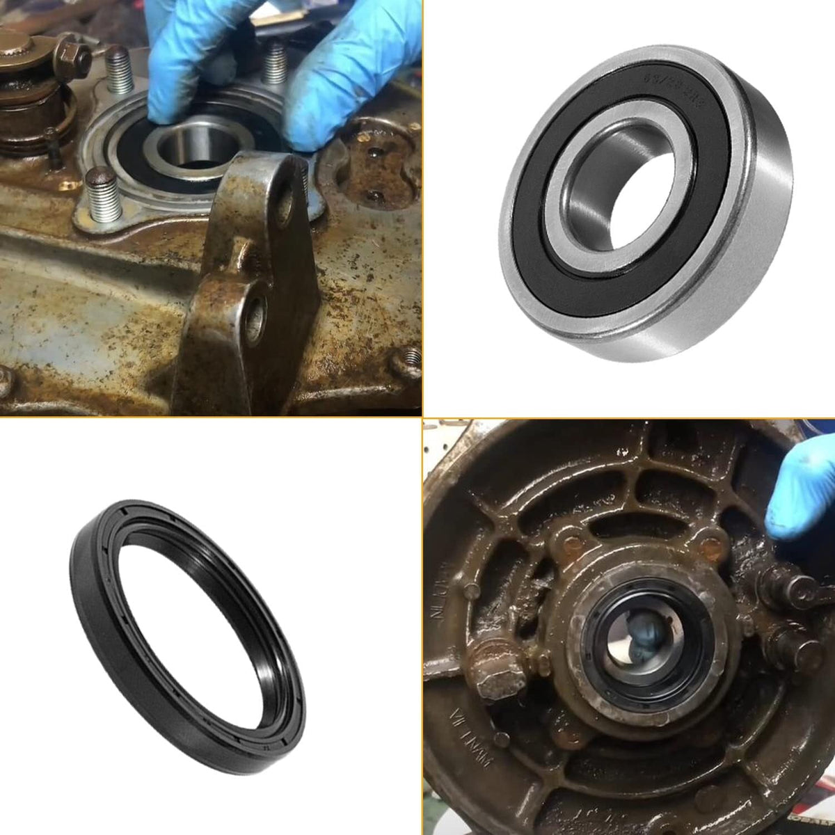 Rear Wheel Axle Bearing Kit for Honda Rancher 420(SRA) TRX420,Foreman 500 TRX500