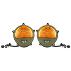 2x New LED Front Turn Signal Lights Yellow Lens For Humvee M35 M998 #12422957