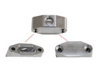 FOR LS TWIN TURBO DUAL 90 degree 1/8" NPT OIL FEED LINE ADAPTER PLATE LS1