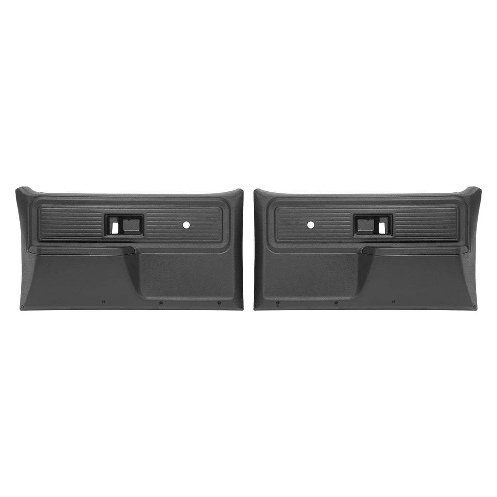 For Chevrolet/ GMC Truck 1977-1980 Inner Door Panels Black Plastic Left+Right