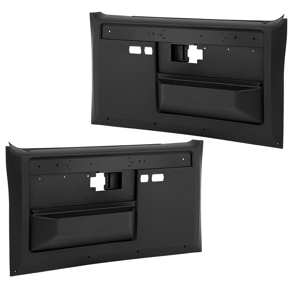 Door Panels Black Front Pair For Chevrolet C10 K5 Blazer 1981-1987