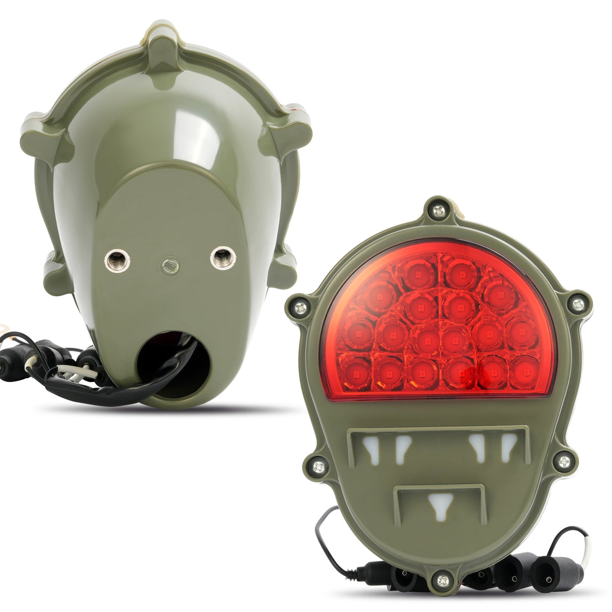 2x LED Brake Lights Lamps New Red Rear Stop Tail Lights For Humvee M998 M35