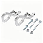 2X Front Chrome Tow Recovery Hooks w/Bolts #84195902 For GMC Sierra 1500 2019-26