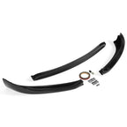 For Tesla Model S Sedan 12-16 Front Lower Bumper Lip Carbon Fiber Style Spoiler