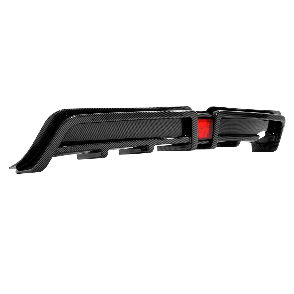 Rear Bumper Diffuser Lip Mu-gen RR Carbon Fiber Style Fits 06-11 Honda Civic 4dr