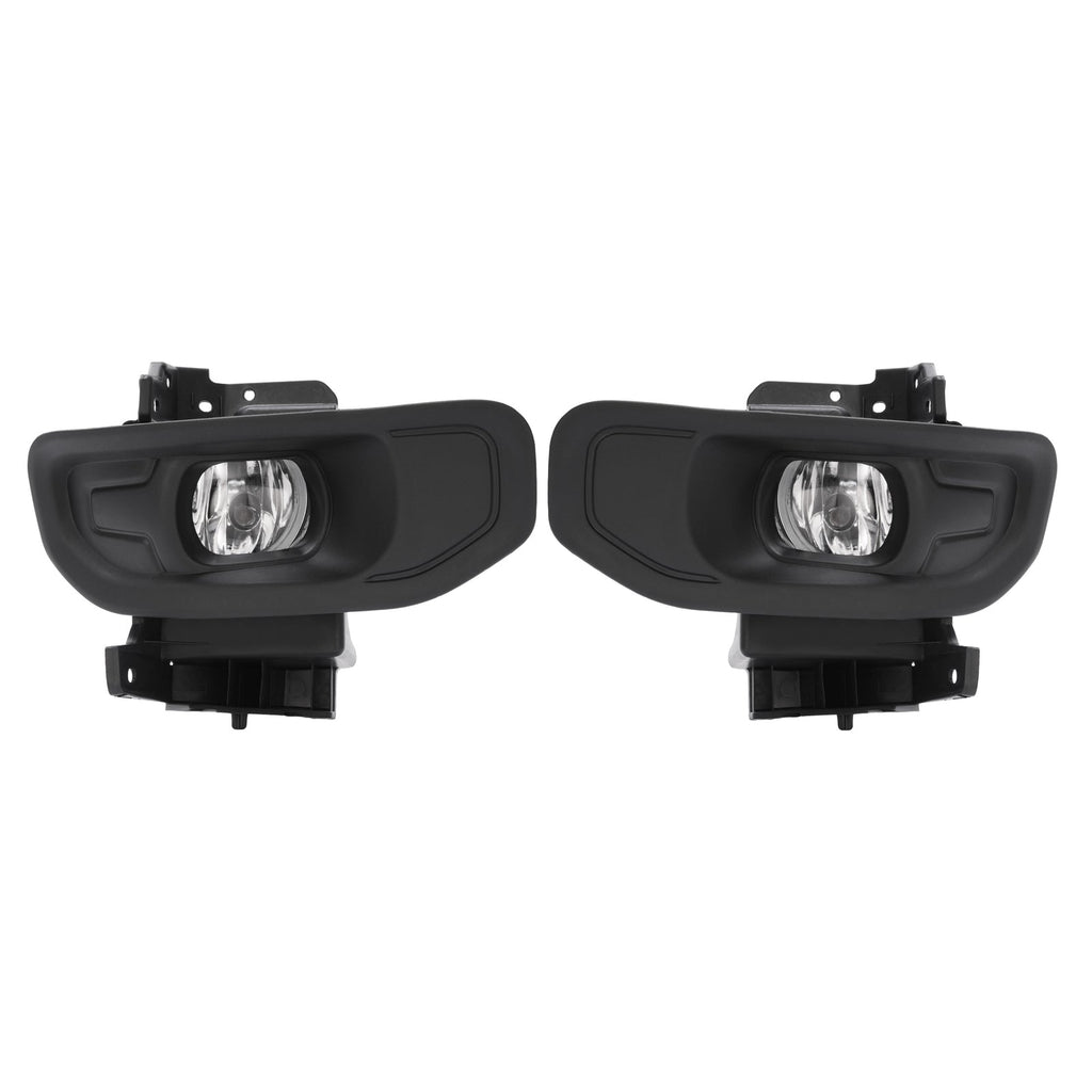 Pair For Ram 1500 2019-2024 Front Driver & Passenger Side Fog Lights W/Bezels