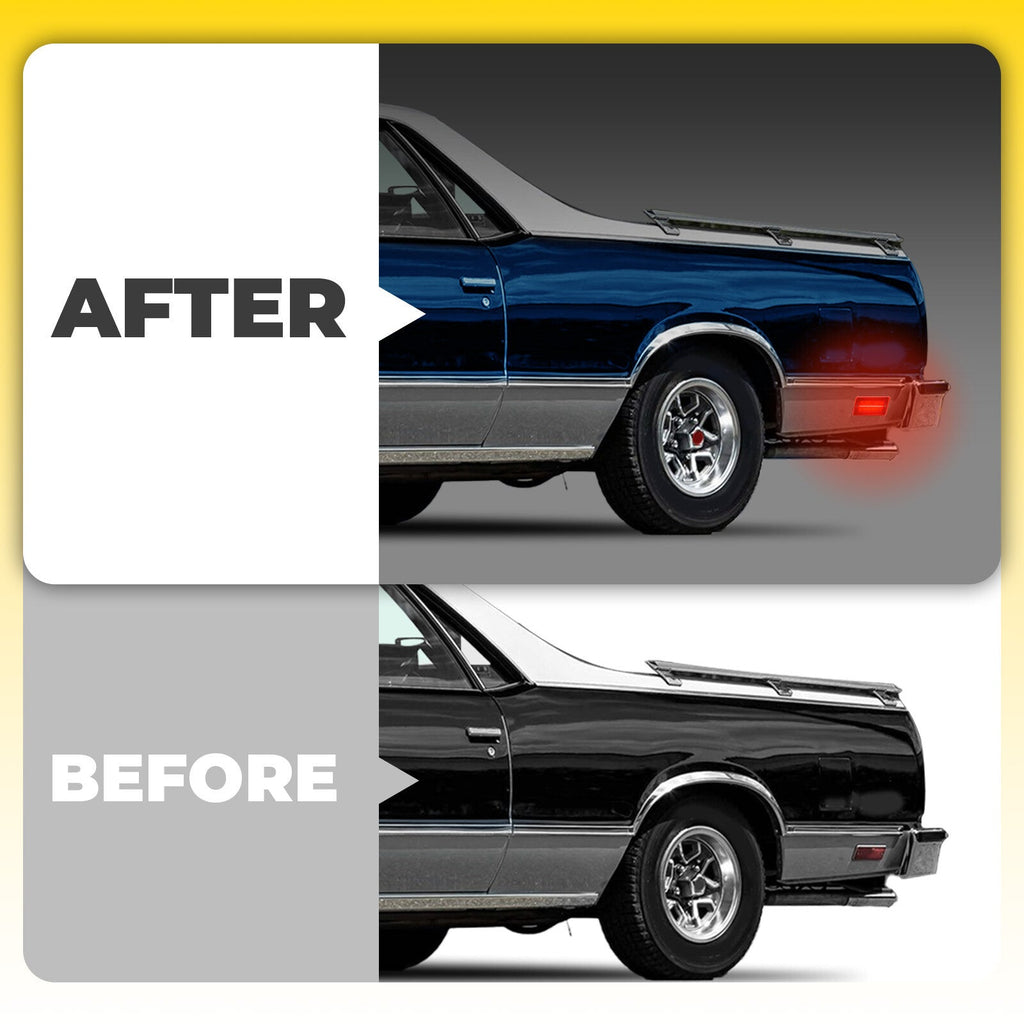 LED Rear Side Marker Parking Lights For El Camino & Caballero & Malibu 1978-1987