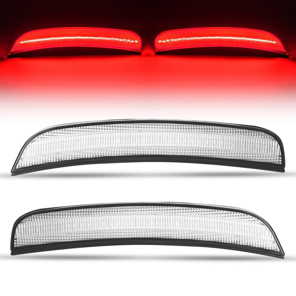 Clear LED Rear Red Side Marker Lights Lamps For Chrysler 300 300C 300S 2015-2023