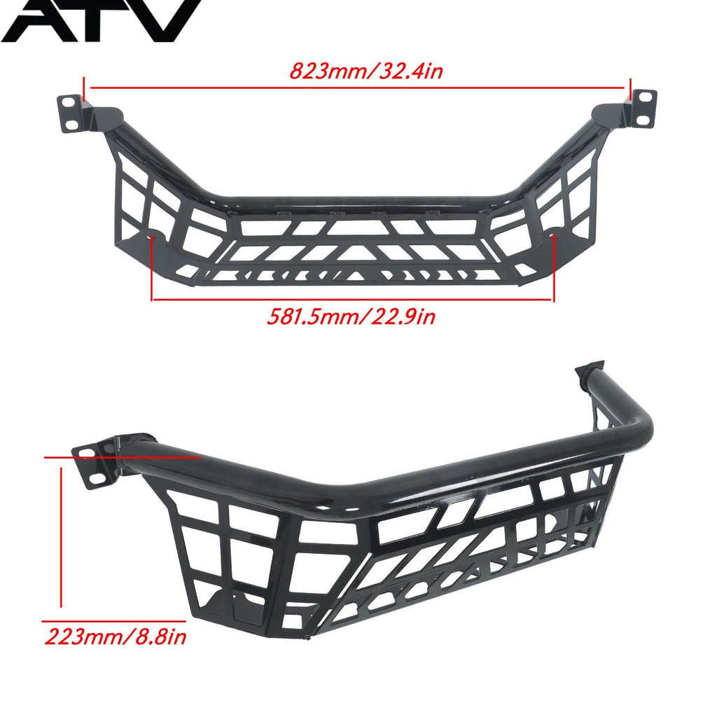 For Kawasaki Teryx KRX 1000 20-23 Luggage Rack Black Steel Bed Shell Rear Panel