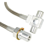 2X Front Extended Stainless Line 89340S for Chevy Pickup Truck SUV Lift