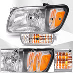 For Toyota Tacoma 2001-2004 Headlights Corner Signal Lights Bumper Lamp w/Bulbs