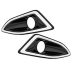 Fog Light Trim Bezel Cover Left & Right Pair For Ford Edge 2015 2016 2017 2018