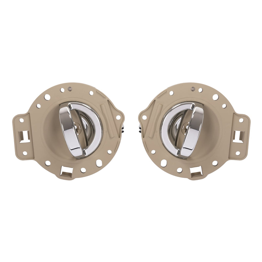 For Jeep Commander 2006-2010 Silvery & Tan Inside Inner Door Handle Chrome