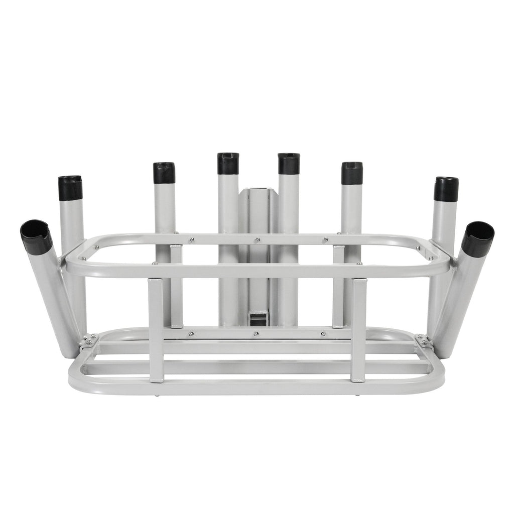 Heavy Duty Fishing Rod Rack Rod Holder 2" Receiver Hitch Mount w/Notch Caps