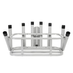 Heavy Duty Fishing Rod Rack Rod Holder 2" Receiver Hitch Mount w/Notch Caps